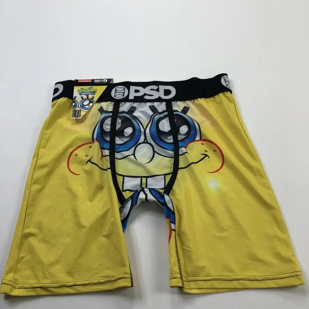 PSD Spongebob Squarepants Men's NEW Boxer Shorts Medium 32-34 Yellow